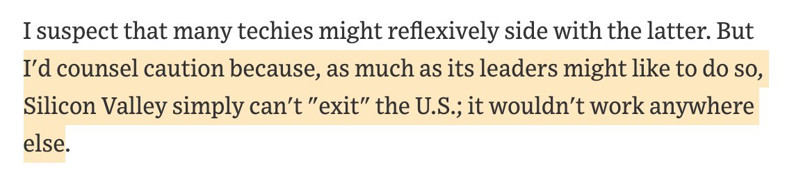 Also, seven years ago  @fmanjoo was saying that SV couldn't exit the US, no way no how.Now total 180. He's a "Californian nationalist" and this is happening faster than he thought it would.For this future, while before he was against it? http://archive.is/PsOZr#selection-2613.72-2613.220