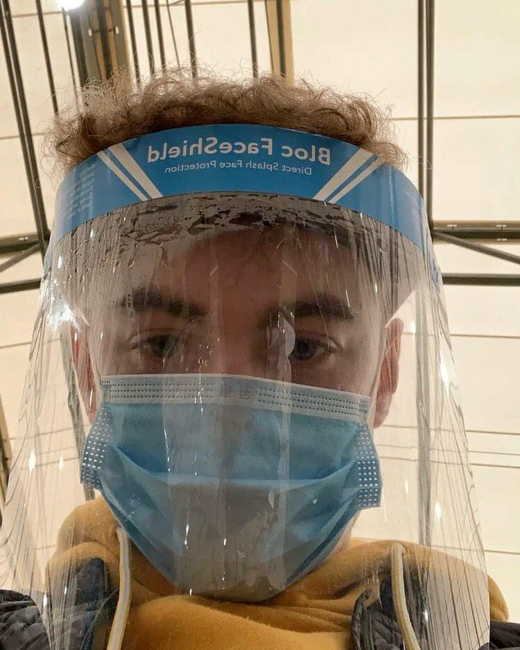 StPatsMaghera's tweet photo. We are proud of current Year 14 pupil Ben Mcerlean, who is making face masks for NHS staff.
#SPCheroesonthefrontline
#SPCproud🔵⚪⚫
#SPCStayAtHome https://t.co/xjHyiI1hzr