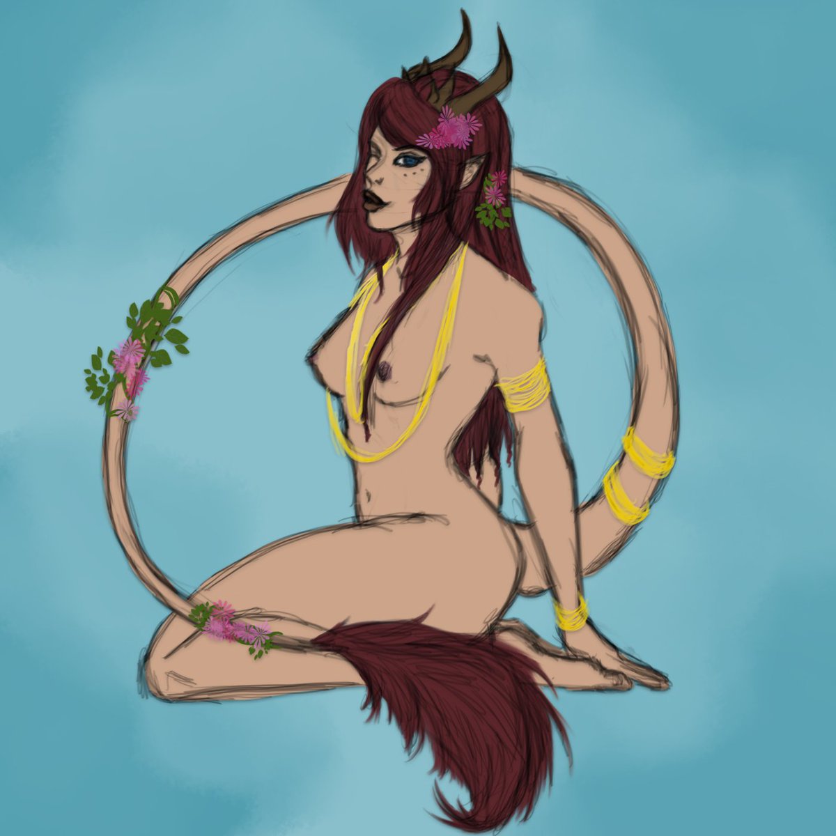 Randomtrashmage's tweet photo. Podcast cover art of my half-elf #druid as a #tiefling. Why? Cause why not...
#dungeonsanddragons #DnD https://t.co/PhTGoUaA0j