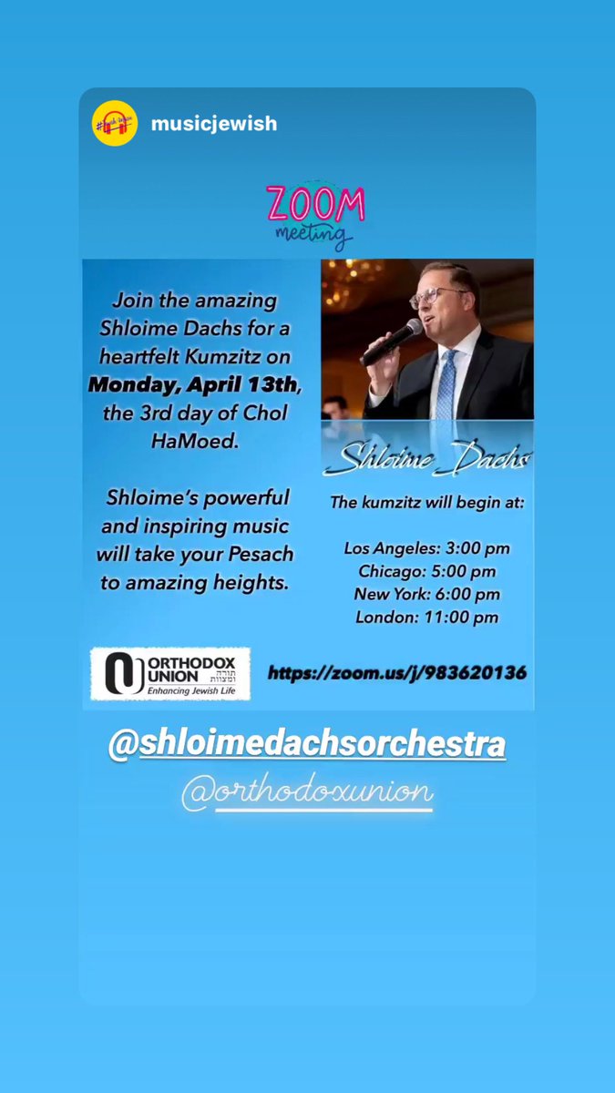 shloimedachs's tweet photo. Tonight at 6:00pm EST! Looking forward https://t.co/5tBpItro7S