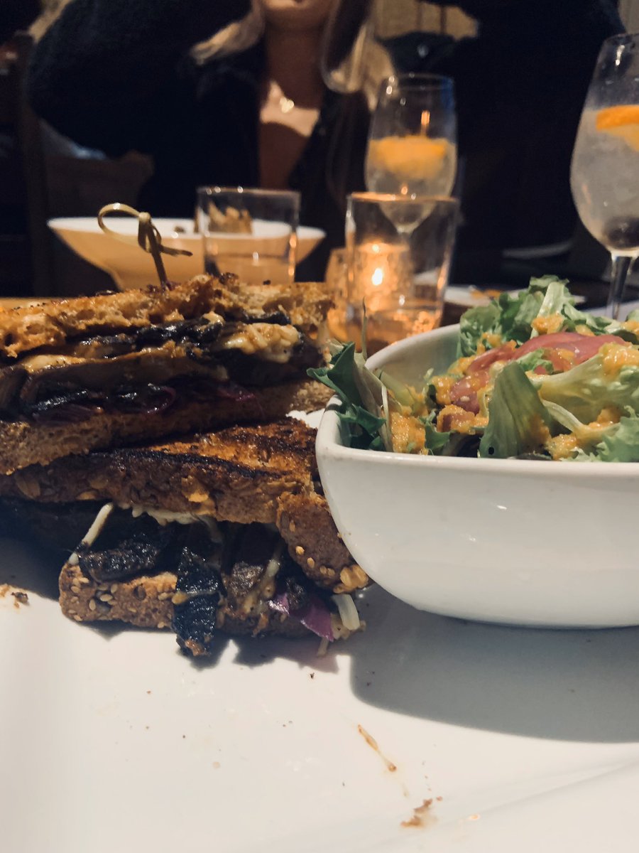 This is a meal I had at a Philly restaurant called Front St Cafe, right before everything got serious and completely shut down! I had a Portobello Rueben sandwich w a bomb side salad, Loaded Battered Fries, Fried Pickles, and a brownie thing for desseet! Again, obvi all vegan