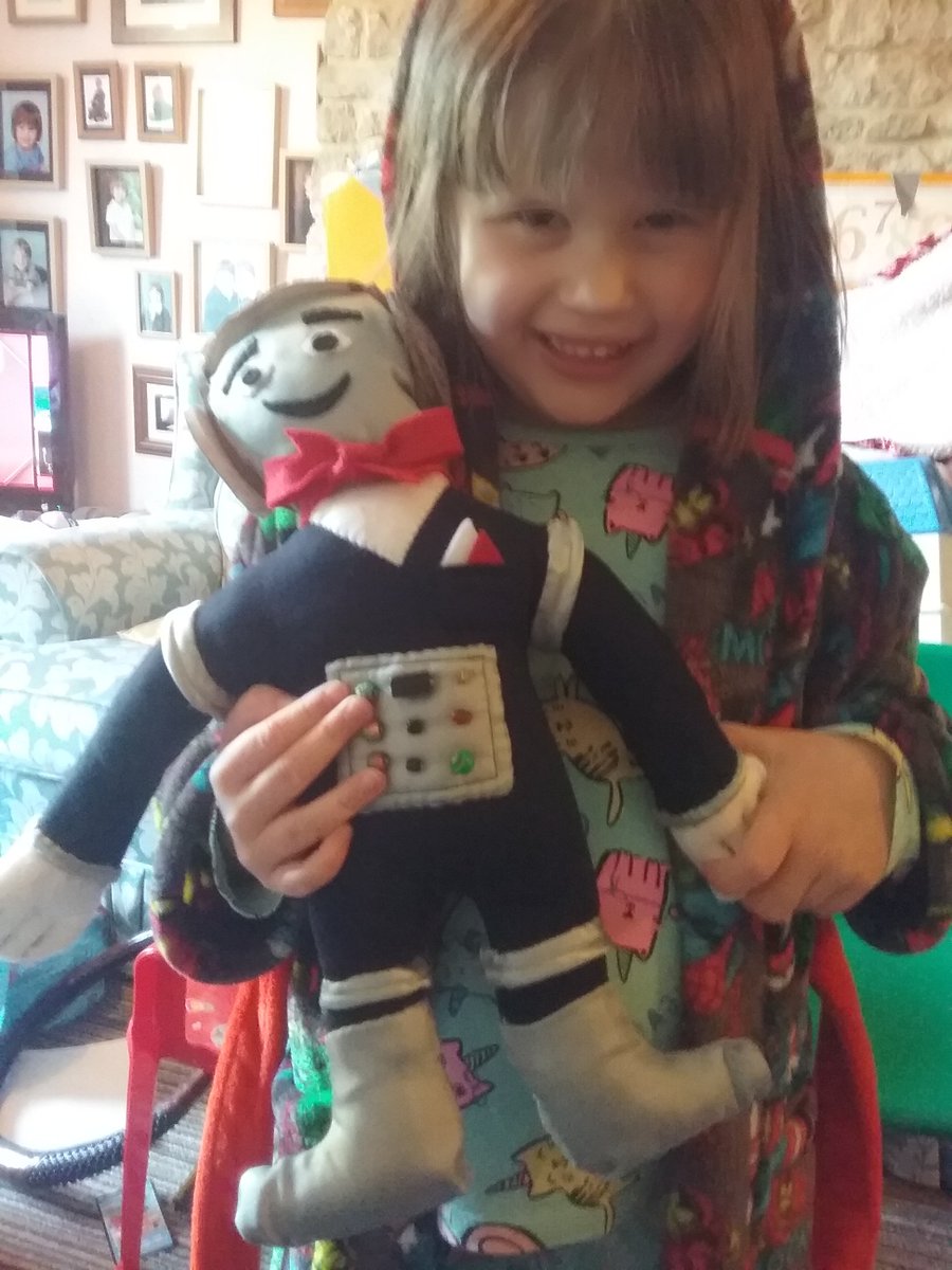 fran_gale111's tweet photo. @StevenKynman my mother in law is stuck miles away in lockdown, and Tabitha wanted a Robert of her own but she couldnt get to the shops or get to the post office so the village got together there fabrics and he was sent via the milkman to the post office! #dustersunite https://t.co/AfZBfx7txW