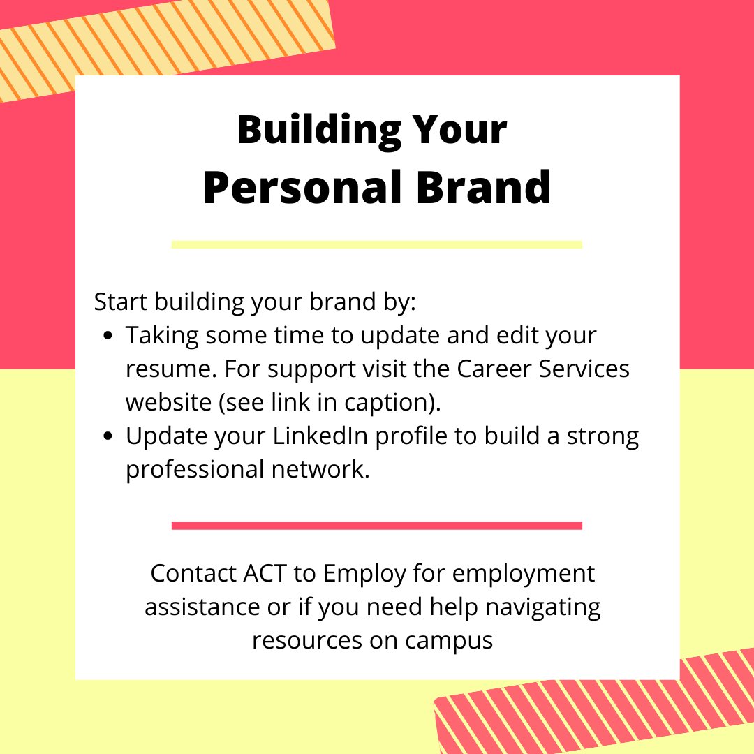 For resume and cover letter support visit the Career Services website: carleton.ca/career/job-sea…

For additional support or information contact ACT to Employ by email :ACTtoEmploy@carleton.ca