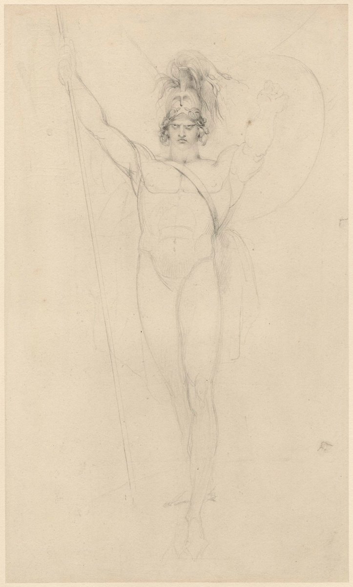And some Thomas Lawrence pictures that aren't portraits: Homer Reciting his Poems (1790, Tate), a life drawing/crouching Venus (1789, YCBA), A Gypsy Girl (1794, RA) and drawing for 'Satan Summoning his Legions' (c. 1796, RA). 5/5