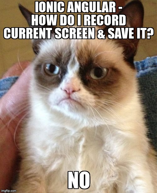 overflow_meme's tweet image. Ionic Angular - How Do I Record Current Screen &amp;amp; Save It? stackoverflow.com/questions/6118… #angular #ionicnative #ionicframework #android