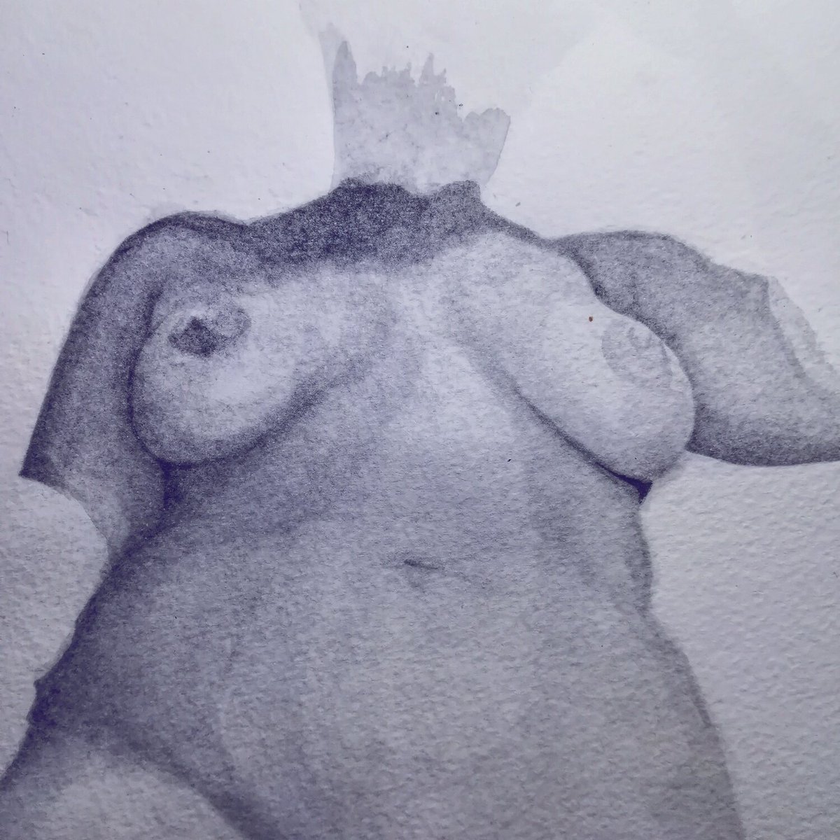 eazy_sithole's tweet photo. Playing with some gouache paint #art #LockdownSA #nude @ebony_onlyfans #day18oflockdown #MondayMotivation https://t.co/wvUJ8ZO7Xf