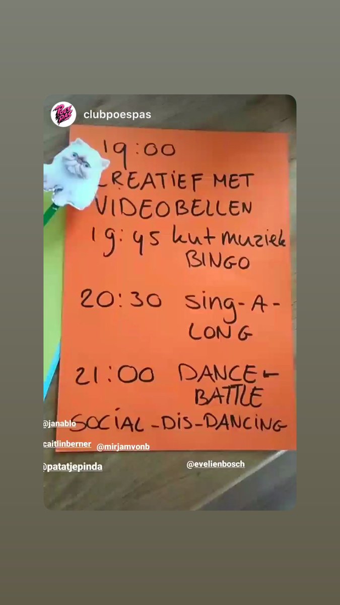 Zin in wat vermaak? Omdat we ons ei niet kwijt konden op <a href="/Paaspop/">Paaspop</a> zijn we as we speak LIVE! Doe mee met de kutmuziek bingo, Sing a Long of dance battle via meet.jit.si/WeMissenPaaspo… #paaspop