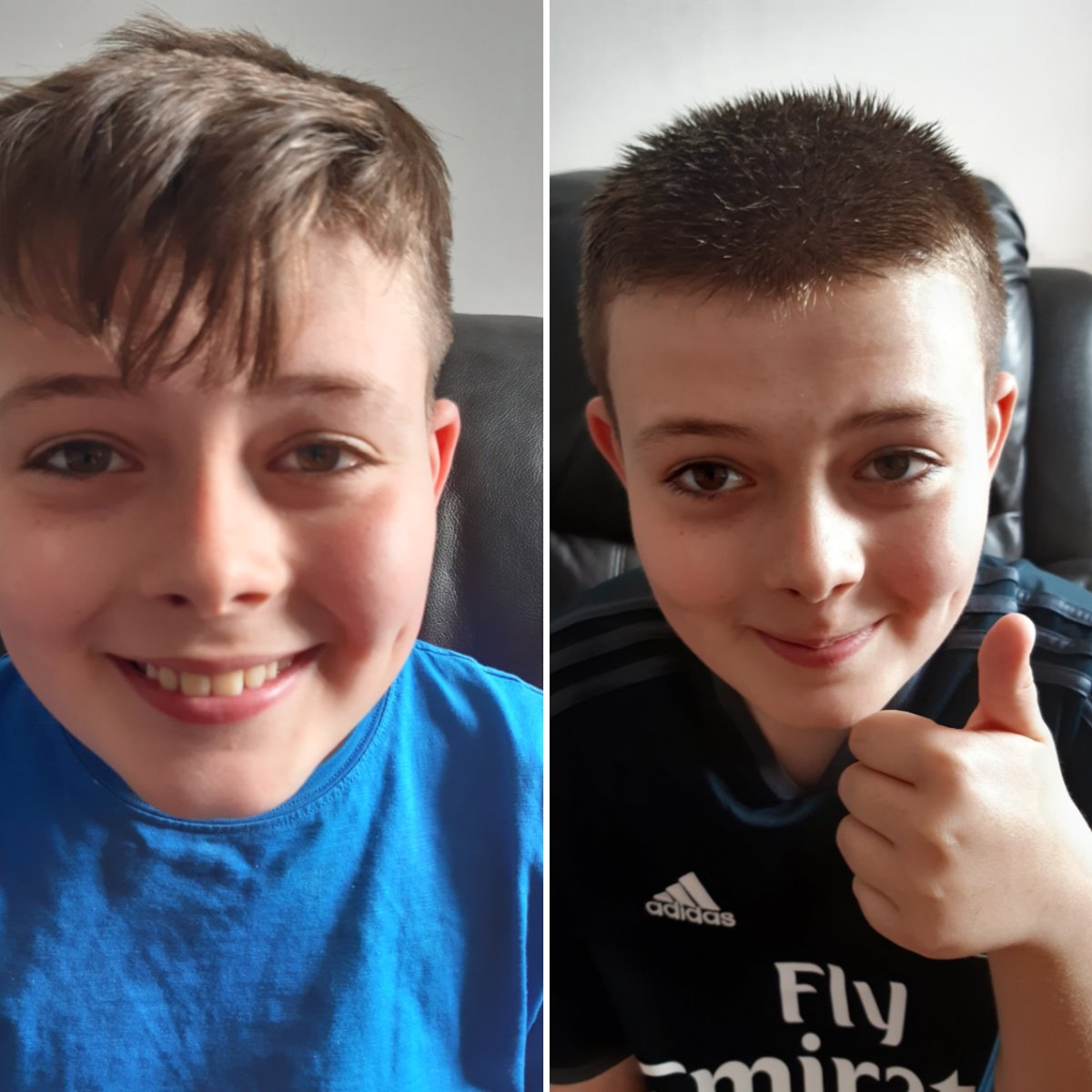 My son George raised £200 for NHS frontline staff by shaving his hair off today. So proud of him. 
I appreciate things are stretched financially for a lot of people, but the just giving page is still open if you can spare anything. justgiving.com/fundraising/ge…