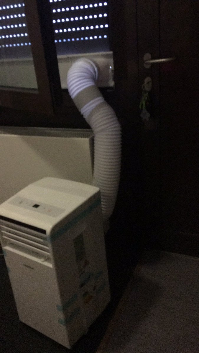 Britty420's tweet photo. Bought my first AC unit and it’s hooked up! Germany doesn’t typically have ac. https://t.co/TVb0lfsPkD