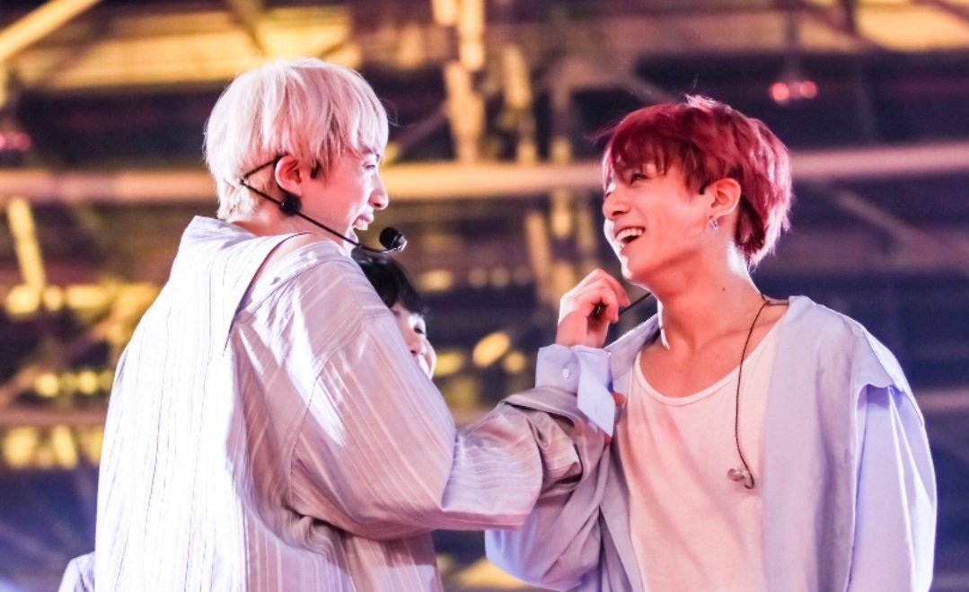 jin: "i like it when i see jungkook smile/laugh. it& #39;s good to laugh"jungkook: "im the happiest when i& #39;m with jin hyung"