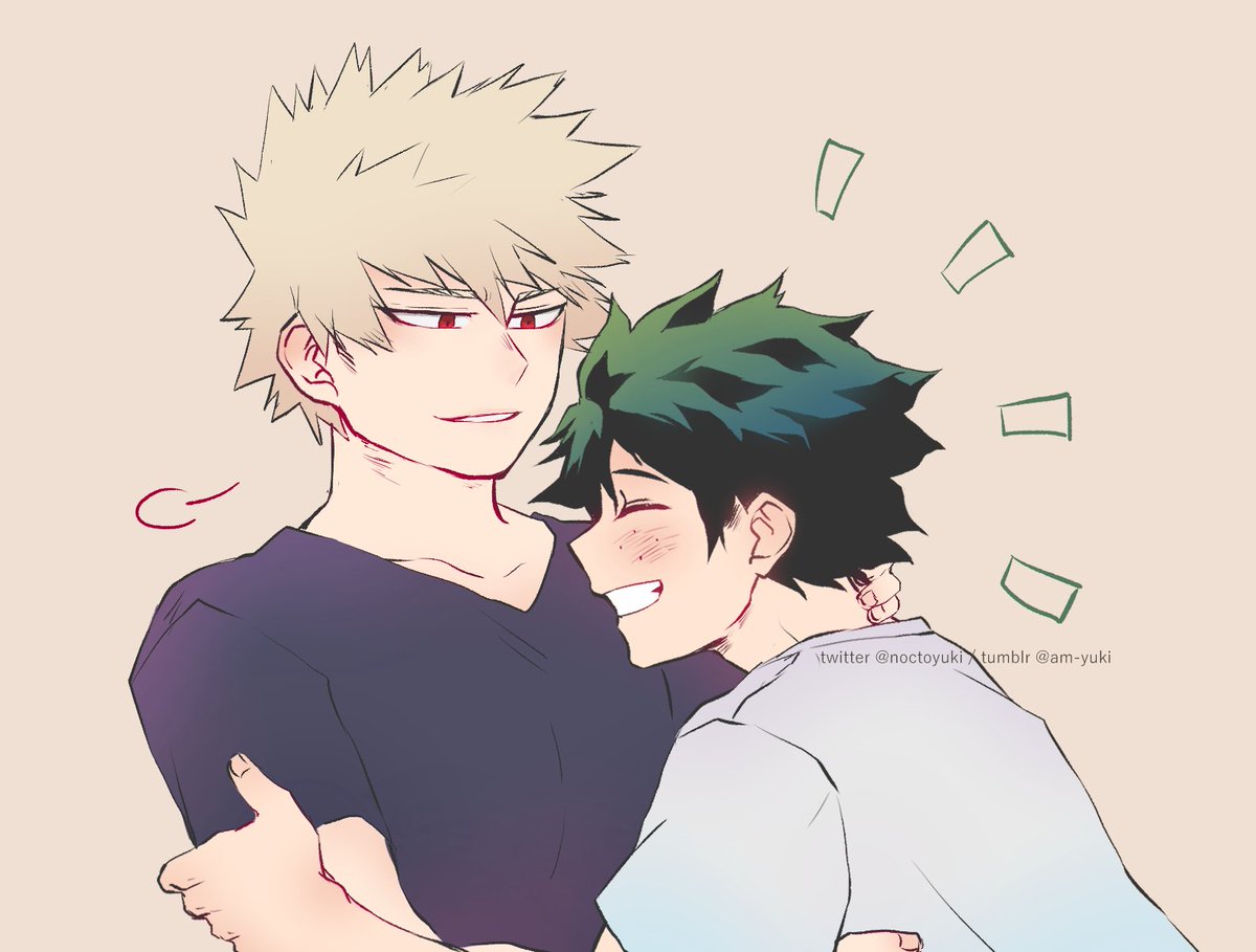 #bkdk Izuku caught a resting Katsuki. 