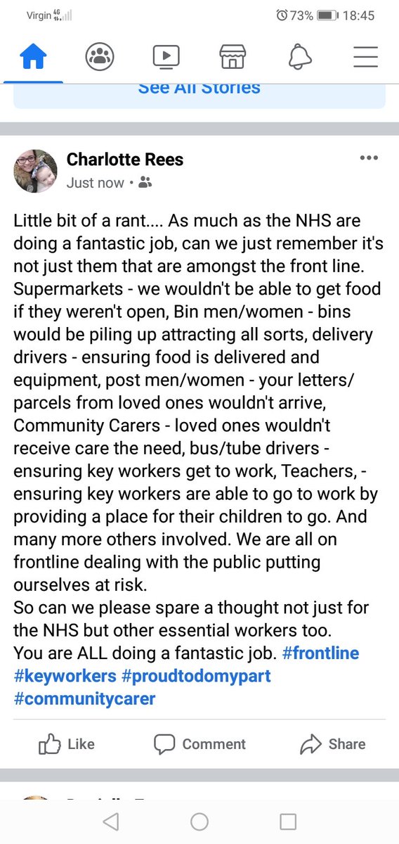 CharlieRees15's tweet photo. #keyworkers #FRONTLINE #doingmypart #communitycarer #coronavirus https://t.co/f7y4LjPnlP
