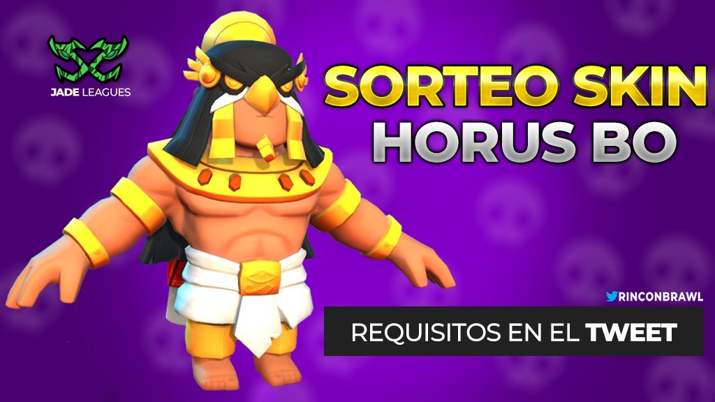 RinconBrawl's tweet image. 🚨 SORTEO SKIN HORUS BO

📝 Requisitos:
✅ Dar RT y MG
✅ Seguir a @JadeLeagues y @RinconBrawl 

⏰ Finaliza el 17/04