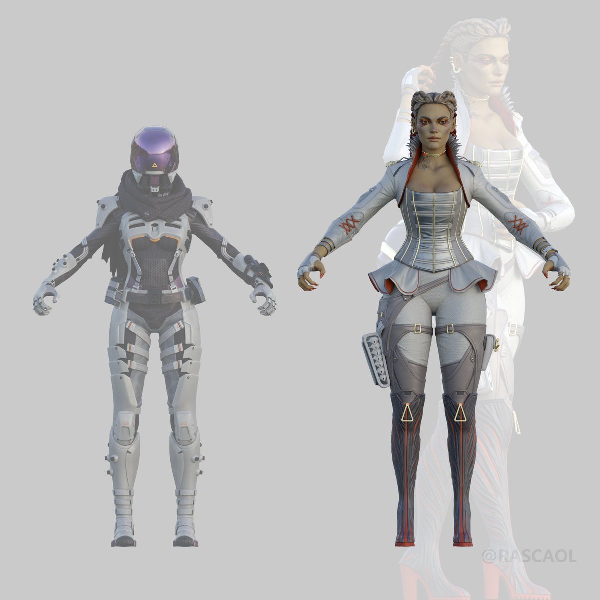 iLootGames's tweet image. Wanted to share these great pictures that let you see the size difference between Loba and other female characters in the game. 

Shoutout to my boy @rascaol for rendering these up. 

What do you guys think?