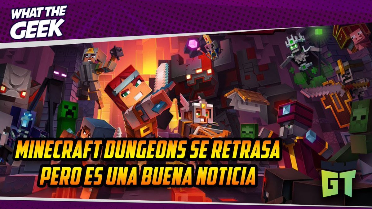 geektenango's tweet photo. Minecraft Dungeons  es la nueva apuesta de @Mojang y en este What The Geek te contamos todos los detalles de este increíble juego y de su pequeño retraso. 

coméntanos ¿Que te parece este nuevo enfoque de Minecraft?  

https://t.co/qjd5VCGU1A

#WhatTheGeek #Geektenango #Minecraft https://t.co/Akc6pqdMi3