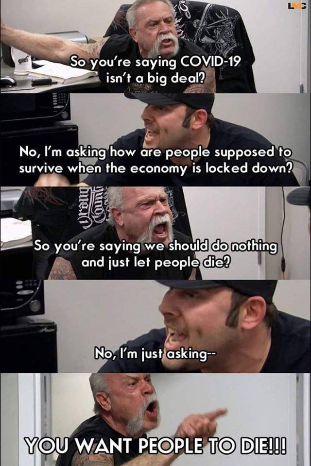 thru_His_lens's tweet image. @dt808traffic @MayorKirkHNL @GovHawaii This is the response to people who are questioning the methods being used to fight the spread of #covid19 and #coronavirus.  Hint:  We don&apos;t want people to die.  We want to save as many as possible.  #stopgroupthink