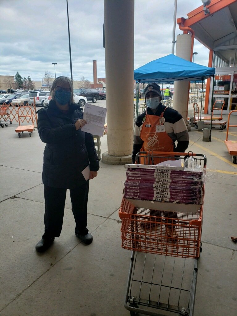 Sonya Johnson (@srjohnson614) on Twitter photo Harper Woods Home Depot is helping St. John Hospital with filters to make mask for their patients! #ServingOurCommunity <a href="/PaulMcCal/">Paul McCall</a> <a href="/Maadd33/">Ahmad khaled</a> <a href="/RVentevogel/">Rachel Ventevogel</a> @steegden2413 @SallyGansior @XKerrigan Harper Woods Home Depot is helping St. John Hospital with filters to make mask for their patients! #ServingOurCommunity <a href="/PaulMcCal/">Paul McCall</a> <a href="/Maadd33/">Ahmad khaled</a> <a href="/RVentevogel/">Rachel Ventevogel</a> @steegden2413 @SallyGansior @XKerrigan