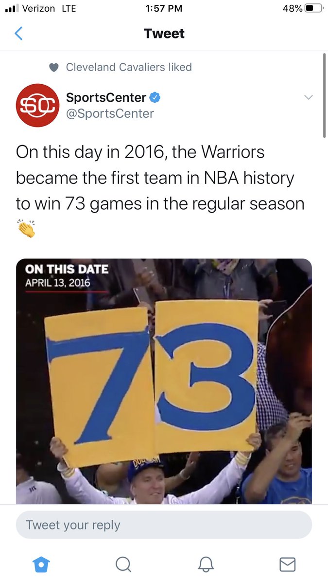 Nick_Griffith28's tweet photo. The like is what has me @cavs ๐ ainโt a thing without a ring #2016finals #CLE https://t.co/AczazZbdHM