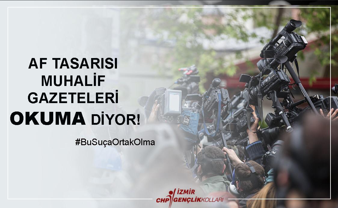 chpogazigenc's tweet photo. Basın İlan Kurumu tarafından hükümlülerin haber alma hakkına sınırlama getirecek şekilde düzenleme yer almaktadır. Anayasa’ya göre eşitliğe ve kişinin haber alma hakkına aykırılığı oluşturacaktır.
 #BuSuçaOrtakOlma https://t.co/IXhrQtznyK
