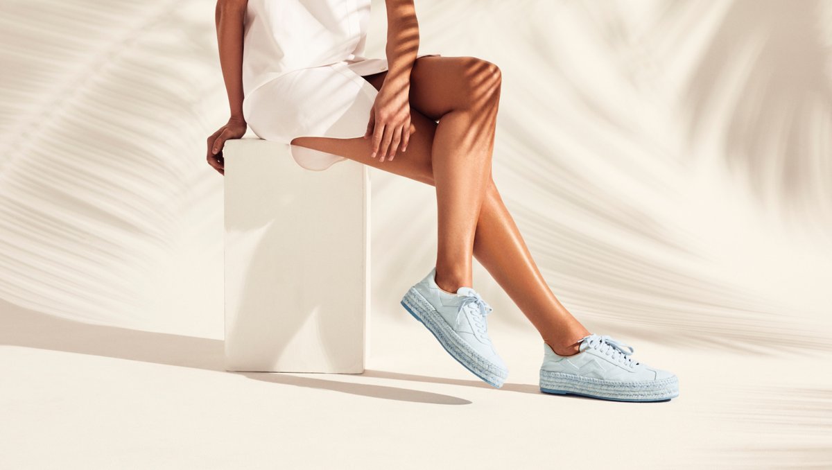 StuartWeitzman's tweet photo. Let these luxe, lightweight lace-ups lift your mood. Our #DARYLESPADRILLE, inspired by our best-selling #DARYL sneaker, delivers the ultimate boost. Share your go-tos for next-level lounging using #SWStayHome. #StuartWeitzman https://t.co/gOx4aMHr2L
