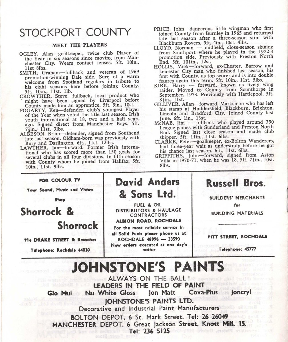 Stockport County programmes tweet media