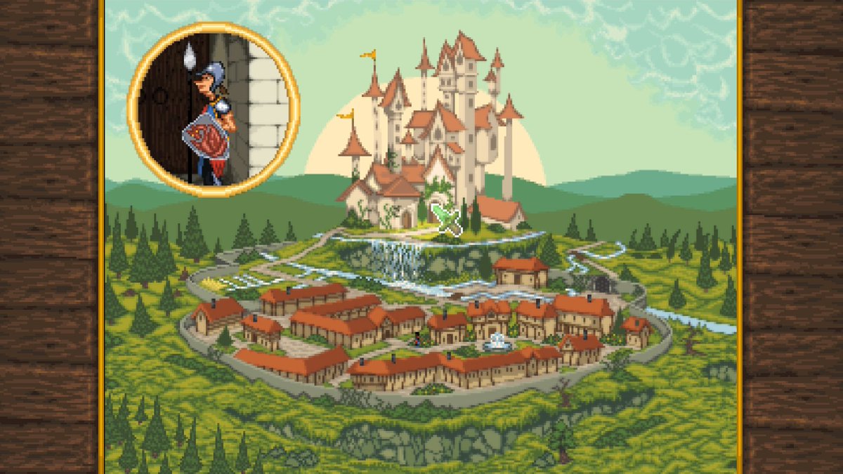 So, that big news I couldn't talk about...

📢👑Guard Duty is coming to Switch, PS4, Xbox One and PS Vita... Next week!👑📢

Now in English, Spanish, French and German - Point and click on your favourite console.

Special thanks to <a href="/RatalaikaGames/">Ratalaika Games</a> ❤️

#gamedev #indiedev #pixelart