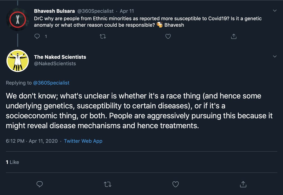 Wtf is "a race thing",  @NakedScientists ?