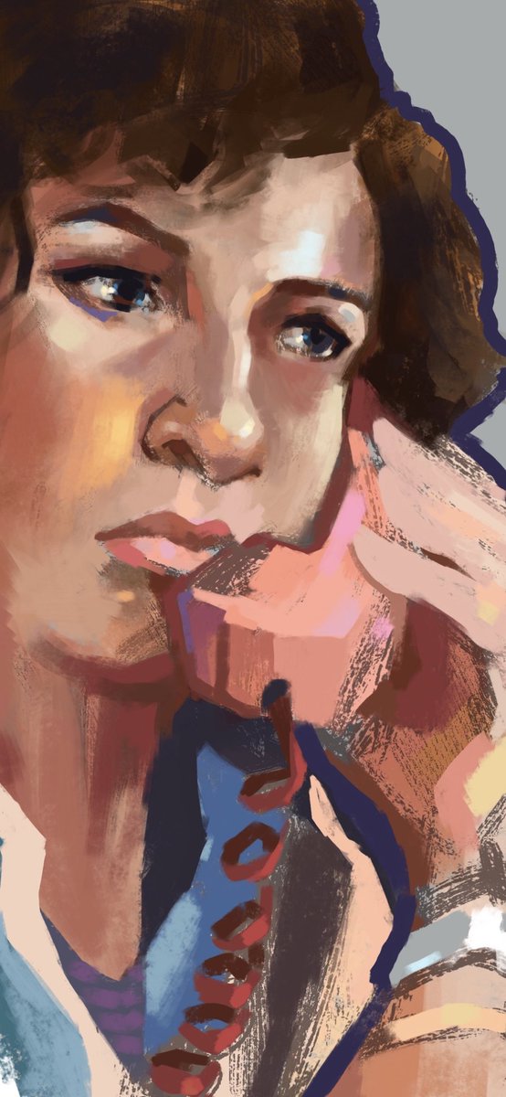 sagecamaron's tweet photo. I am VERY cute and VERY alone - my queen Jeanie Bueller ( @JenniferGrey ) part one of six for the #6fanartschallenge done in procreate 🌟 Who do you want to see next? https://t.co/04K8sAbQJq