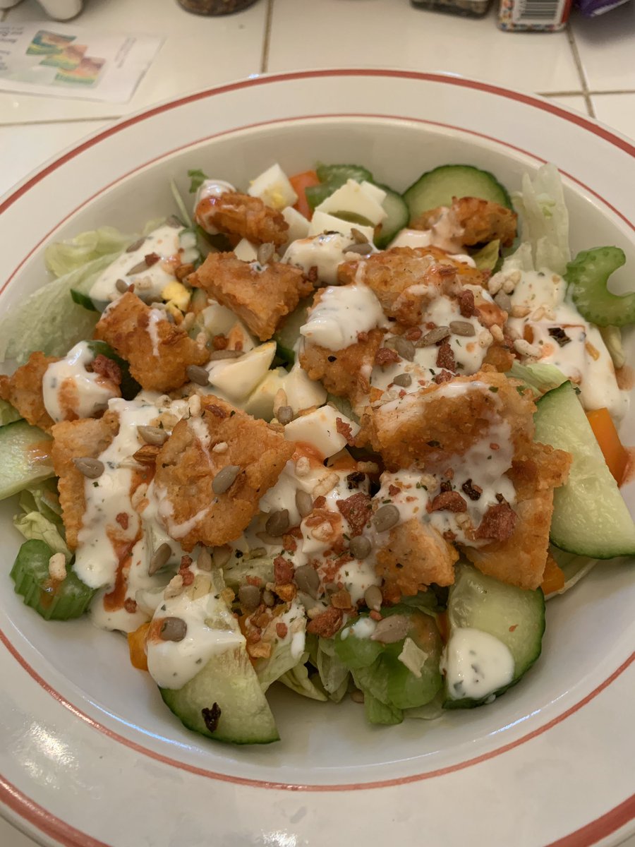 Buffalo chicken salad bc the Easter celebrations are continuing