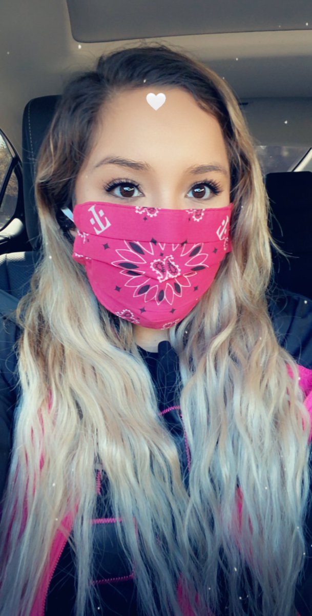TMobile bandanna turned into a face mask 😁😷