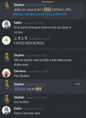 Ensuite, il a voulu faire sauter nos comptes twitter à Eva et moi. Pourquoi? Je pensais qu& #39;ils n& #39;avaient rien à se repprocher pourtant, au point de vouloir faire sauter des comptes twitter ça va très loin pour des gens qui n& #39;ont soit disant rien fait. (16/?)