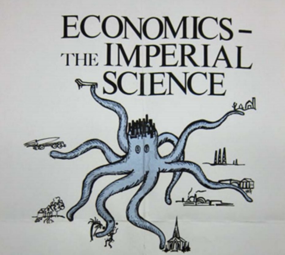 *Economics imperialism* is about power¹ & interdisciplinary and, of course, has a history. Here you go  @causalinf and  @Undercoverhist 1/n¹ Power like in explanatory power & at the same time/ especially power as expressed by differential funding of phds in social sciences