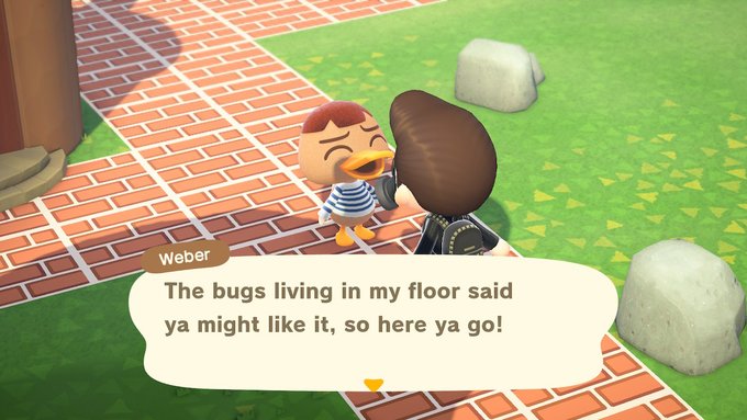 Is weber ok? #AnimalCrossing #ACNH #NintendoSwitch https://t.co/uU0rrirfmq<a href="/tag/animalcrossing"class="tags">#AnimalCrossing</a><a href="/tag/acnh"class="tags">#ACNH</a><a href="/tag/nintendoswitch"class="tags">#NintendoSwitch</a>