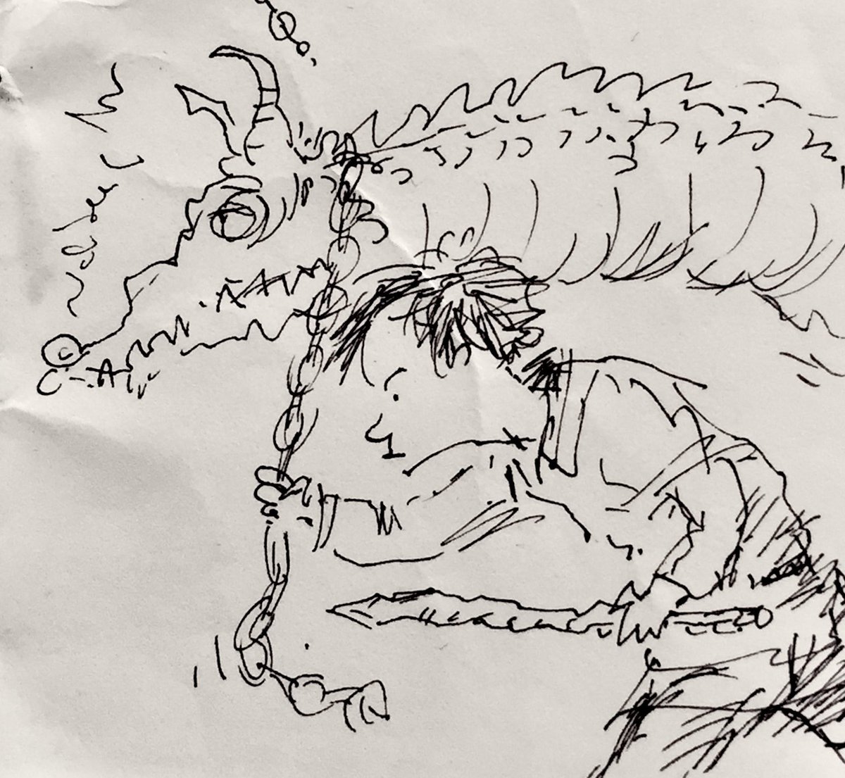 SteveBjorkman's tweet photo. Dragons killed my parents and then we killed dragons. We’ve all since paid and repaid an eye for an eye. Nobody’s satisfied, but all of us are a little blind. Someone used the word ‘forgiveness’ and I wanna puke. We’re way past that. At least I used to think so. #SCBWIFlashFic https://t.co/yKpGMAyOMX