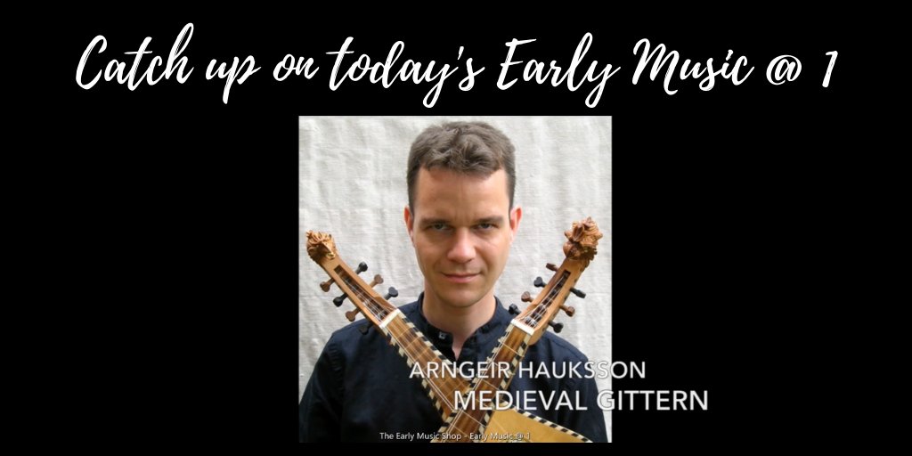 earlymusicshop's tweet photo. Don't forget to catch up with today's free #earlymusic performance if you missed it! Various pieces played by Arngeir Hauksson on #gittern. Watch at https://t.co/OmJanDtVbt And why not browse our #sale after - discounts extended until 8am tomorrow! #earlymusicat1 #medievalmusic https://t.co/hLkpoEmkj4