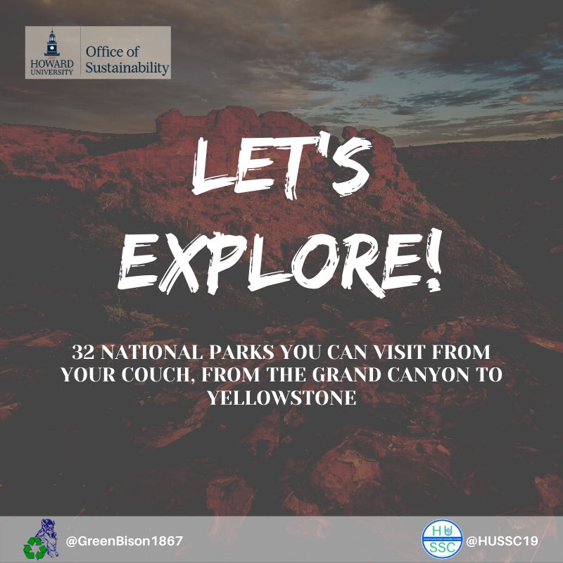 GreenBison1867's tweet photo. Due to the pandemic, most of us cannot enjoy the outdoors. Join us and virtually explore up to 32 National Parks from the comfort of your home! 🌲 🏔 🏞
#GreenBison
#50actionsfor50years https://t.co/UQqee1EzIh