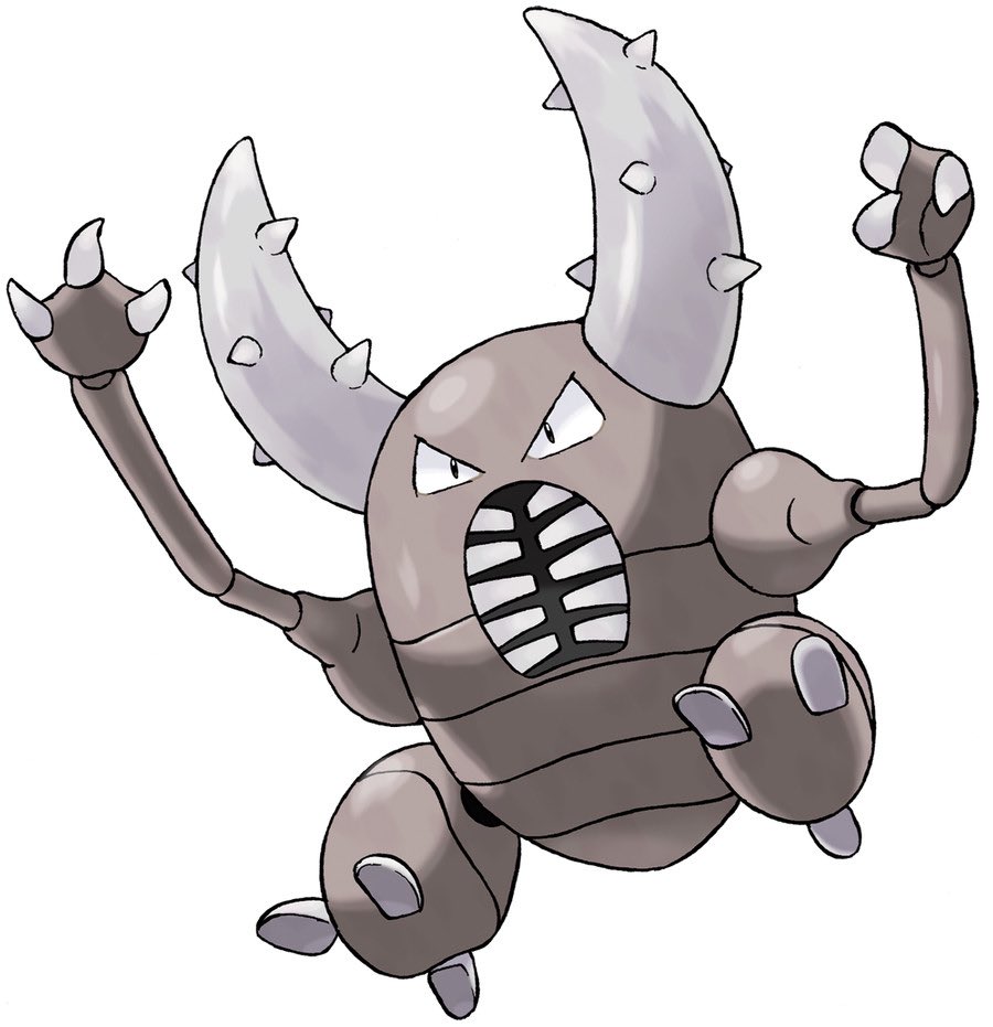 Pinsir is a bug with attitude. It’s horns could crush your spine which is very cool. This bug does not evolve except when it activates mega angry flight mode aka mega evolution. This great bug has had it and it is coming for you.