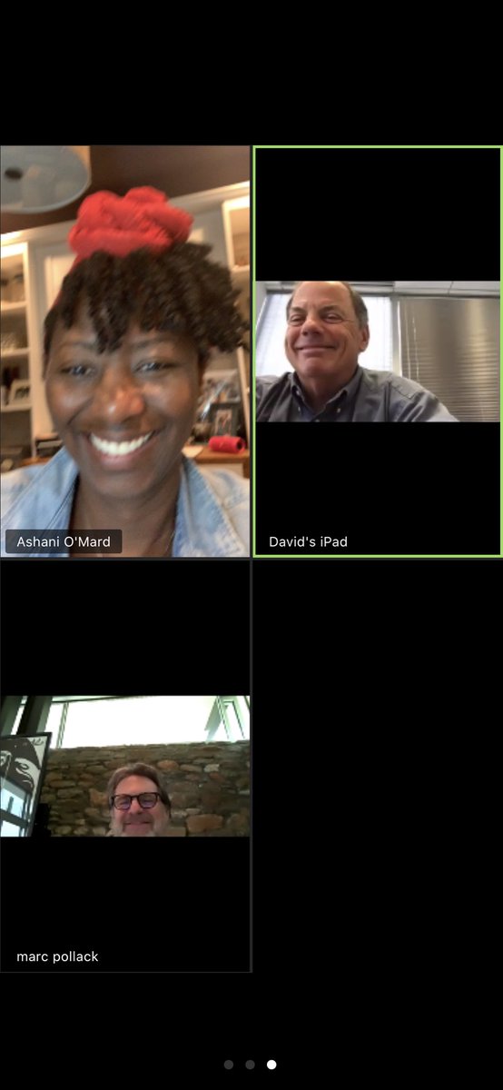 AOMard's tweet photo. Happy Monday! The Work of #AAHF continues! And it’s been a joy to learn and grow (and zoom!) with these two every week during such unprecedented times. For more info, check out https://t.co/DprWQ9c9Qq #AAHF #amplifyingimpact #forall #impinv #saycheese @marcpollack1 https://t.co/REYwd6R1Z8