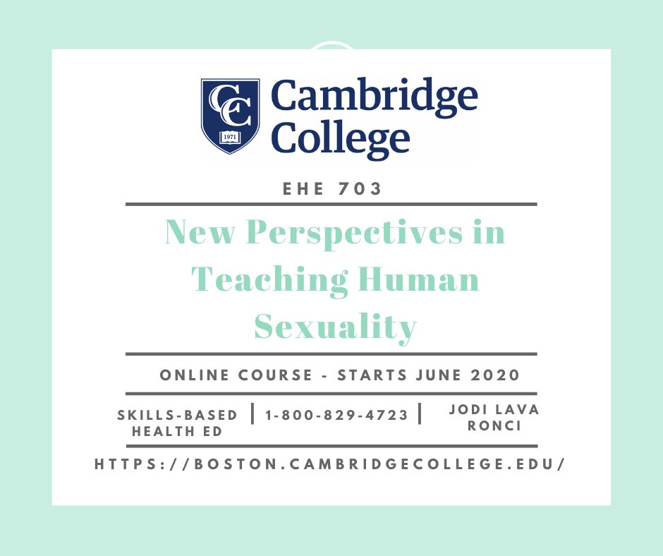 Interested in the Skills-Based Health/Social Emotional Learning Certificate from Cambridge College? My online course begins on June 10 - sign up today!