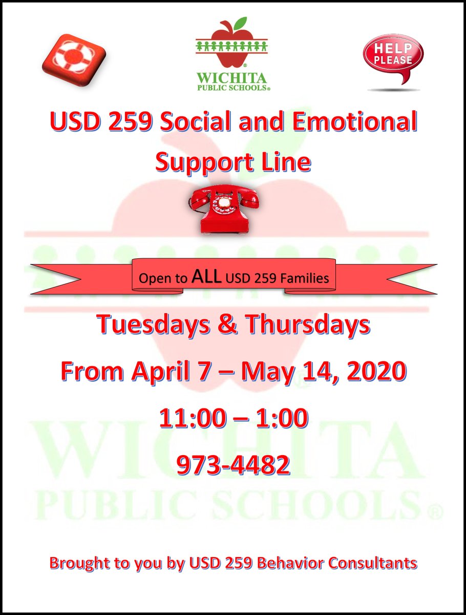 The district will be offering a social and emotional support hotline Tuesdays and Thursdays 11 a.m. to 1 p.m. to give parents guidance and resources for supporting their student’s social-emotional learning and behavior issues.