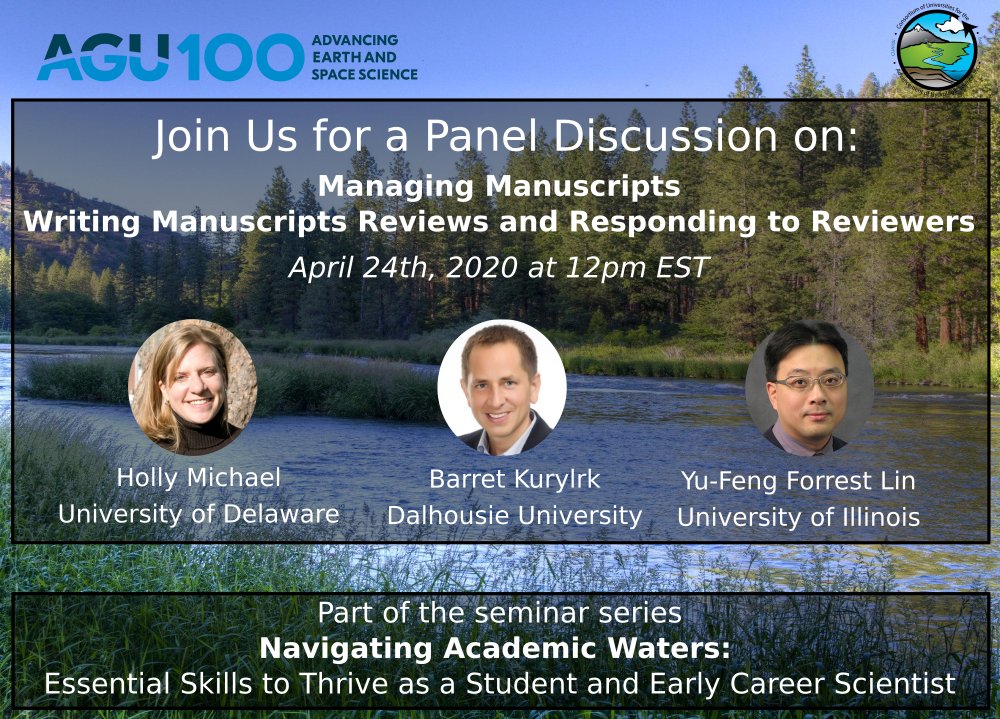 Are you scared of the email containing reviews of your manuscript? You aren’t alone! Bring your lunch, sit back and join us to learn about writing and responding to reviews!

Register to join us: bit.ly/34nDbNI
Submit your questions for panelists: bit.ly/3aR48M9