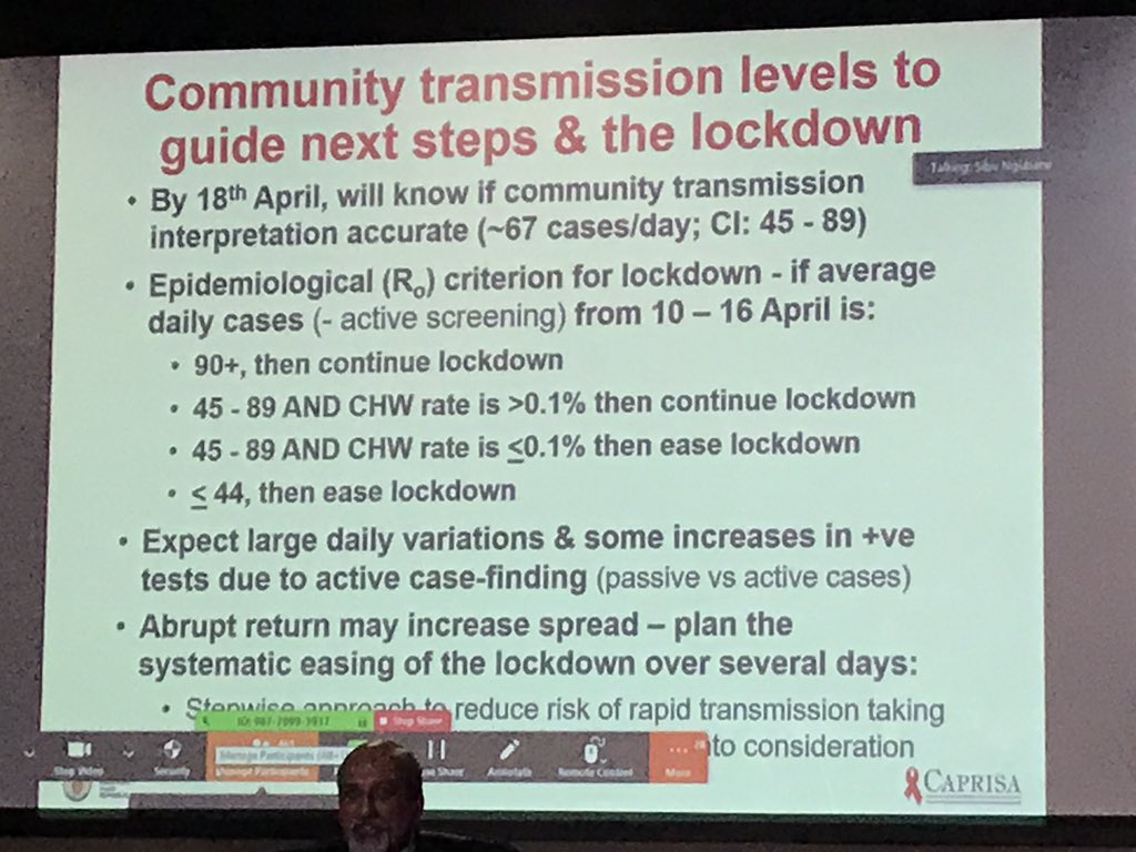 The case numbers over the next few days will tell us if  #LockdownSA needs to continue.  #Covid19SA  #eNCA