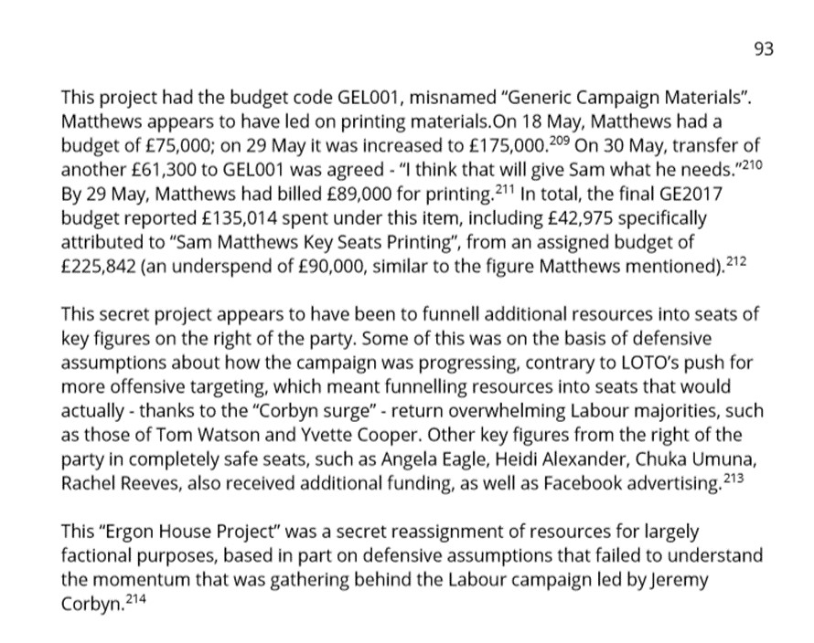 As Jeremy Corbyn's Deputy Director of Strategy & Communication, I was on the GE2017 strategy group.Until  #LabourLeaks I'd never heard of the Ergon House Project. @Keir_Starmer investigate:Where did the money come from?Who authorised it?Was the spending properly declared?