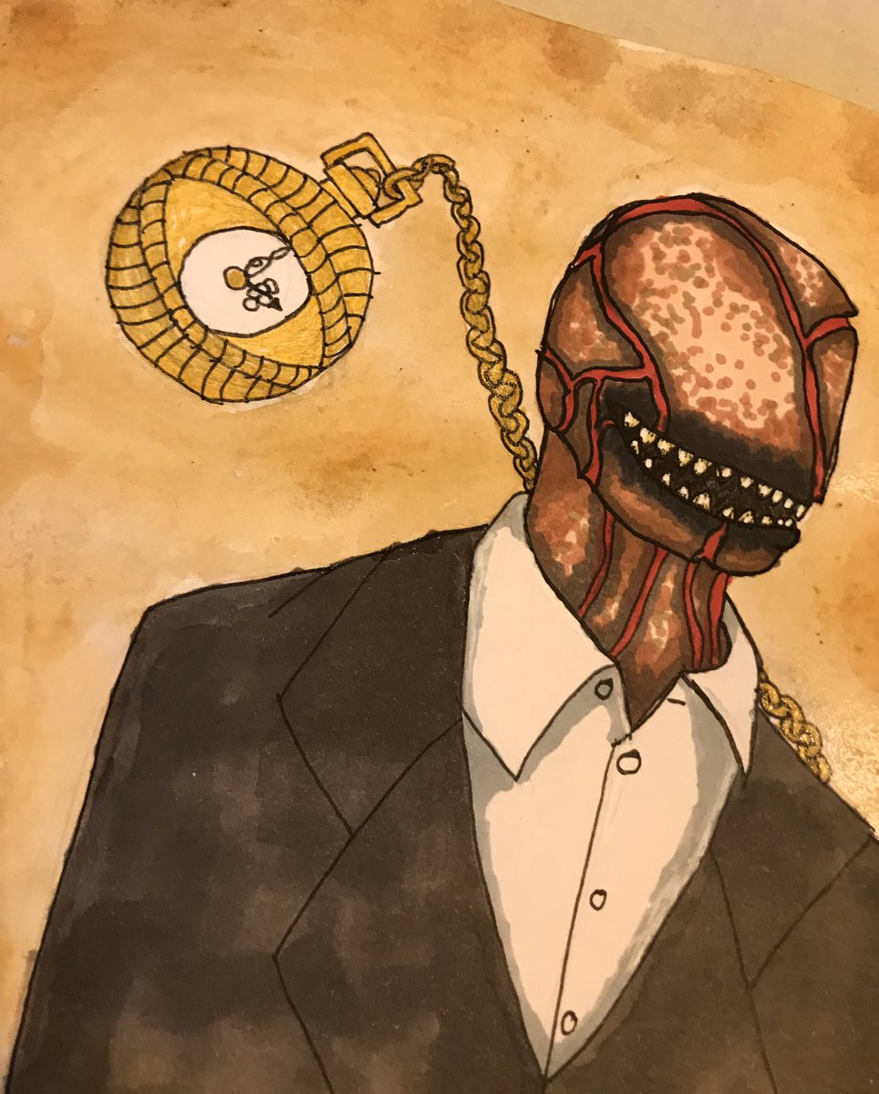 Nightshade_Fox's tweet image. Been really obsessed with @CryptTV lately, so I spent the last few hours sketching, inking and painting this. I love the Look-See In particular and can not wait for season 3!! 🖤😩😍 #crypttv #thelooksee #looksee #art #teastain