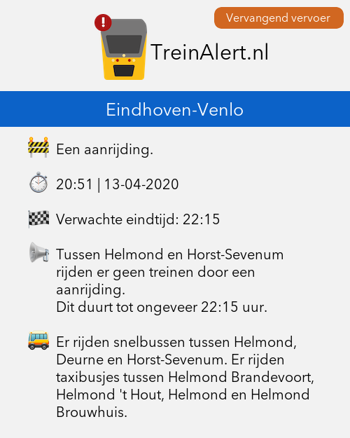 Melding aanrijding Brandevoort Helmond