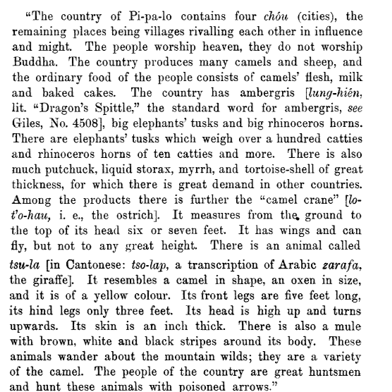 In the 9th and 10th century, they were fighting Arabs who used to raid the Somali coast and kept the Persians at bay (Chinese account by an author named Duan Chengshi)