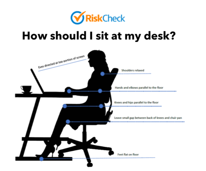 RiskCheckInc's tweet photo. Check out our tips for sitting correctly at your desk to make working from home a little more comfortable, and a little safer. 

https://t.co/H4HtAkTyoW

#justcheckit https://t.co/iov9iiNLr3