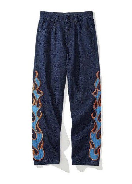 jeans splatter:  https://www.urbanoutfitters.com/shop/bdg-paint-splatter-dad-jeanbleach dye:  https://www.urbanoutfitters.com/shop/canton-cotton-mills-bleach-dye-pantflame:  https://massiveactionapparel.com/products/blazin-hot-embroidered-jeans