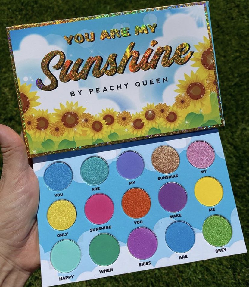 Peachy Queen You are my Sunshine palette, $29.99