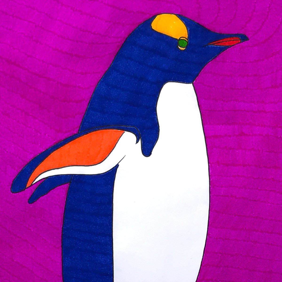 Instructions for IRL, UK & Europe1. Identify the works you want from my Etsy shop:  https://etsy.com/ie/shop/r... Msg me with their names or screenshots3. I create a unique listing for you on Etsy4. You double check it & buy it5. I confirm & shipThe Determined Penguin (2020)